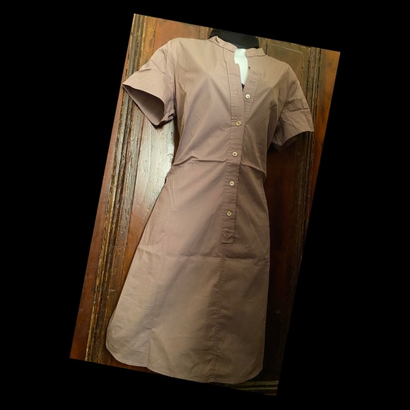 PA Mao collar long Shirt dress - Picture 1 of 11